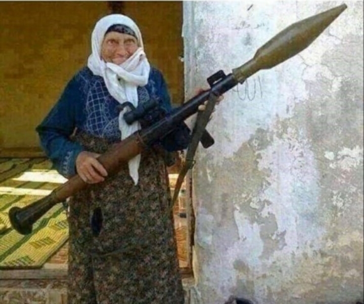 Rocket launcher grandma  meme template