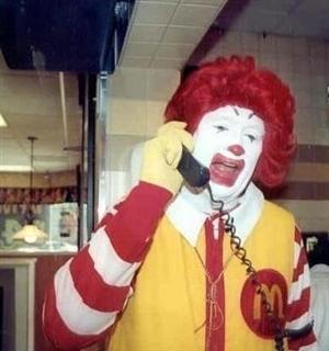 Ronald McDonald Temp meme template