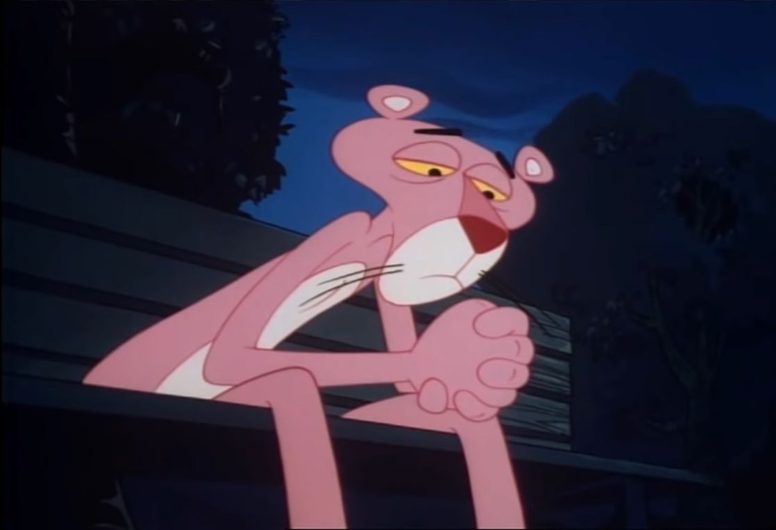 Sad Pink Panther  meme template
