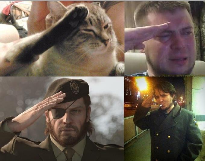 Sad Salute  meme template