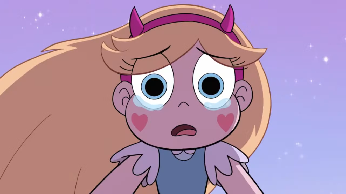 Sad Star Butterfly  meme template