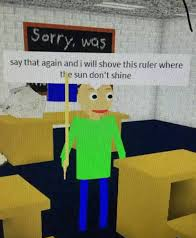 say that again baldi  meme template