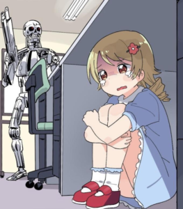 scared anime girl  meme template