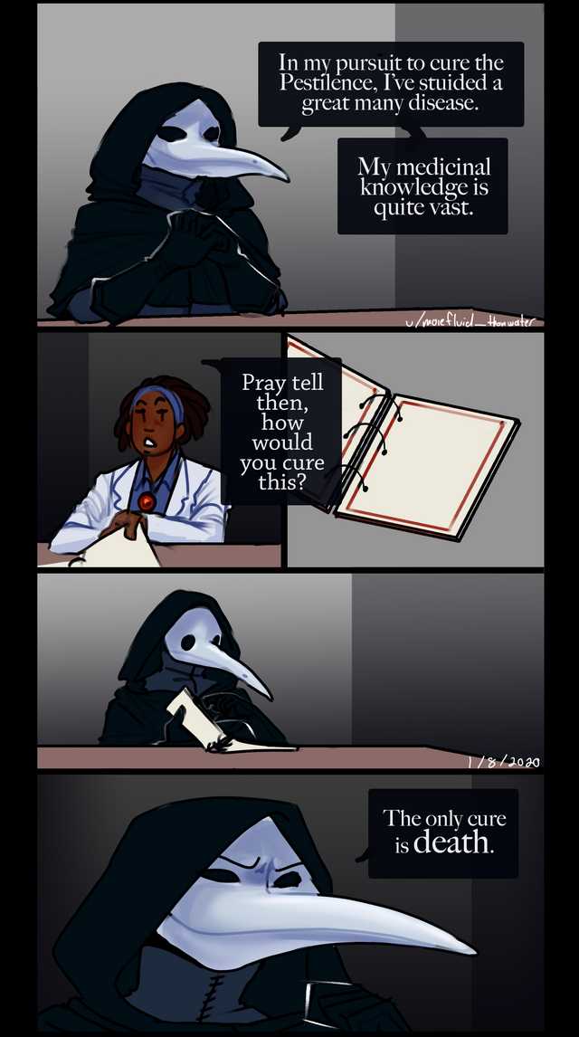 Scp-49 The only cure is death  meme template