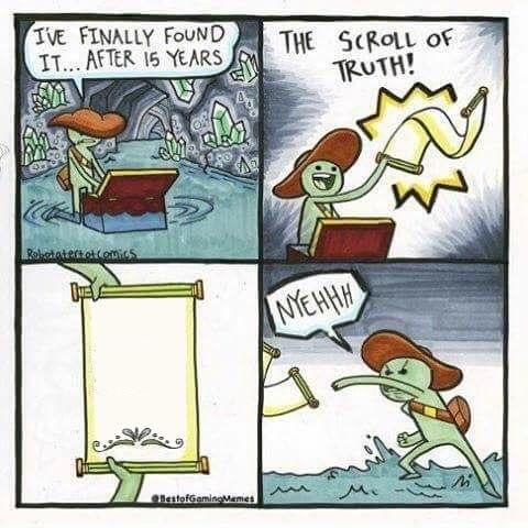 scroll of truth  meme template