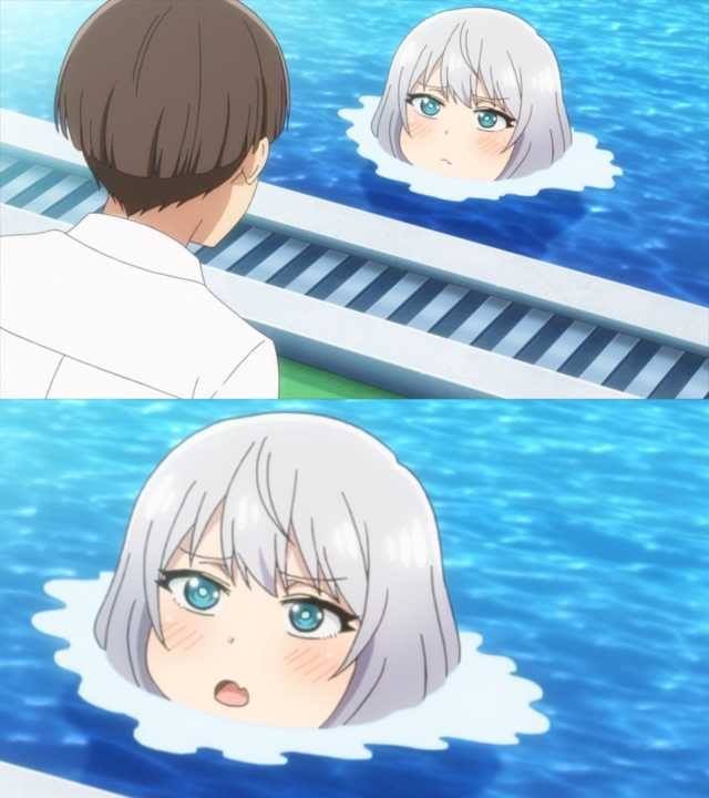 Senpai Of The Pool  meme template