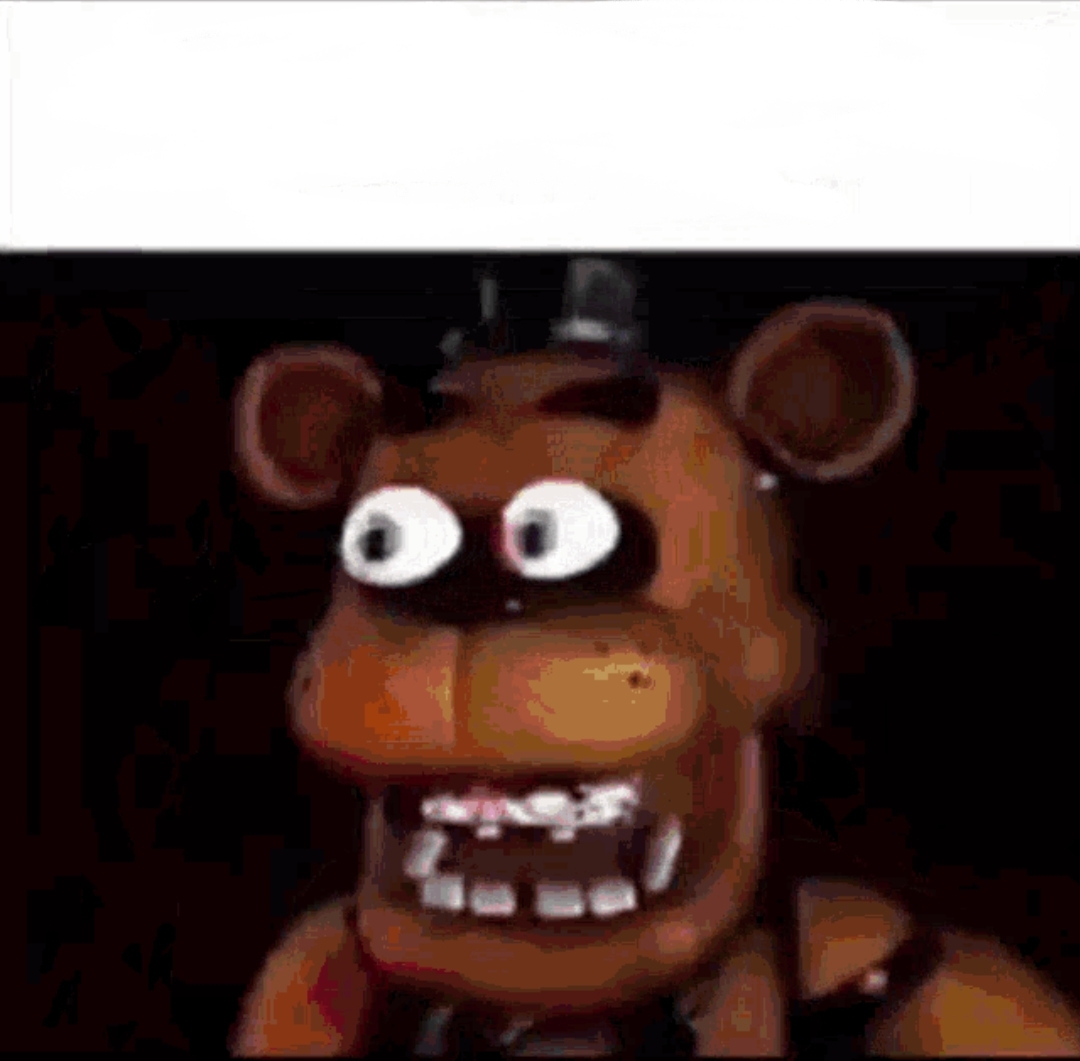 Shocked Freddy Fazbear  meme template