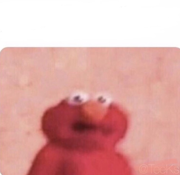 Shook Elmo  meme template