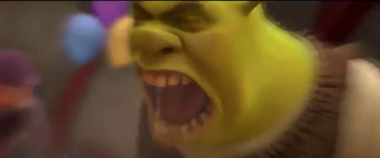 Shrek screaming  meme template