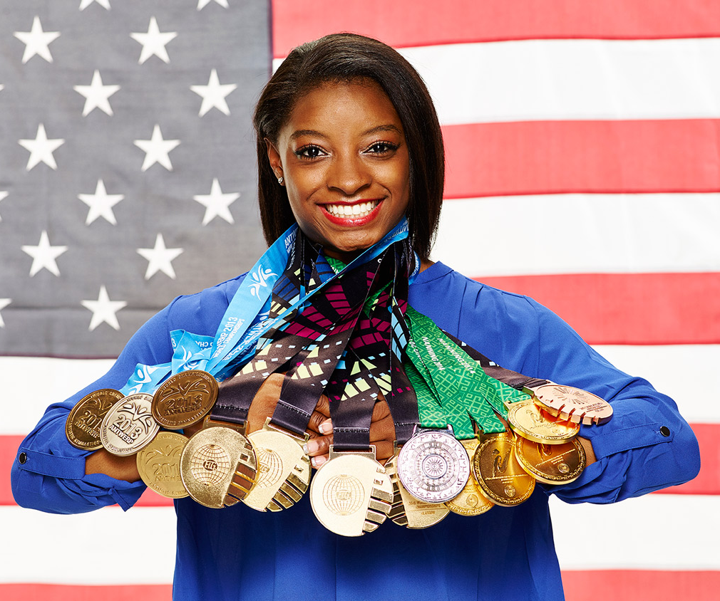 Simone Biles meme template