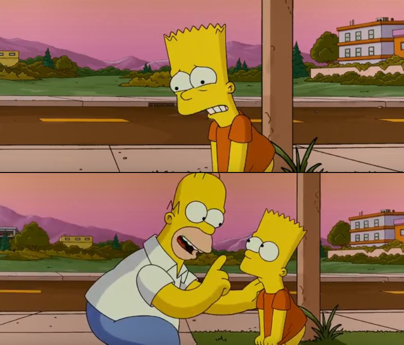 Simpsons so far meme template