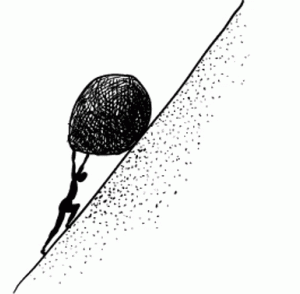 sisyphus meme template