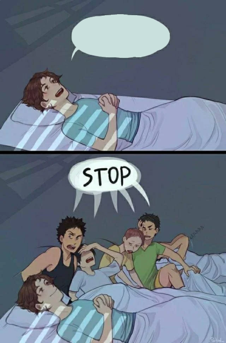 Sleepover Stop  meme template