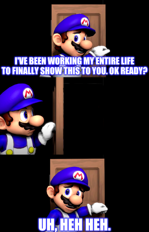 Smg4 door  meme template