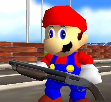 SMG4 Shotgun Mario  meme template