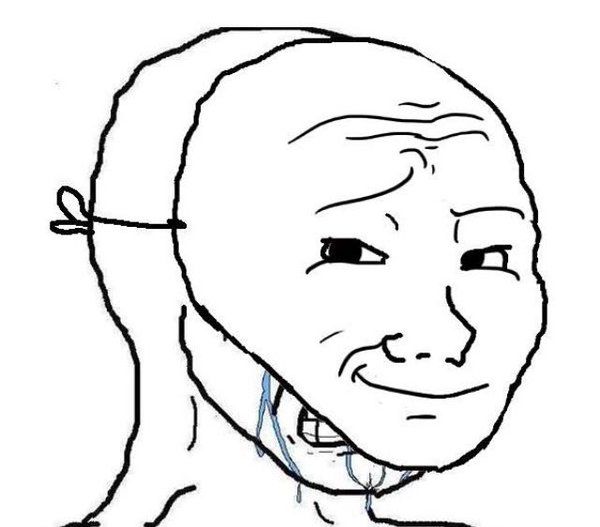 Smiling Mask Crying Man  meme template