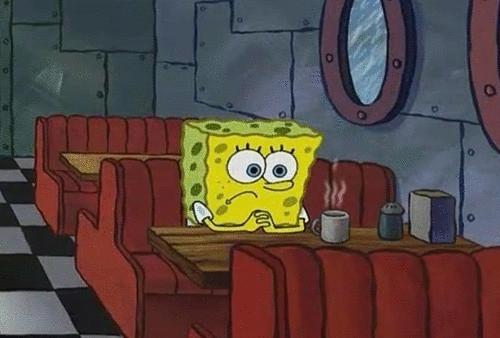 Spongebob Coffee meme template