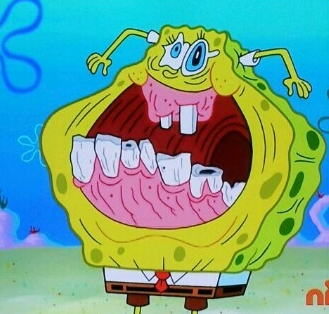 SpongeBob face freeze  meme template