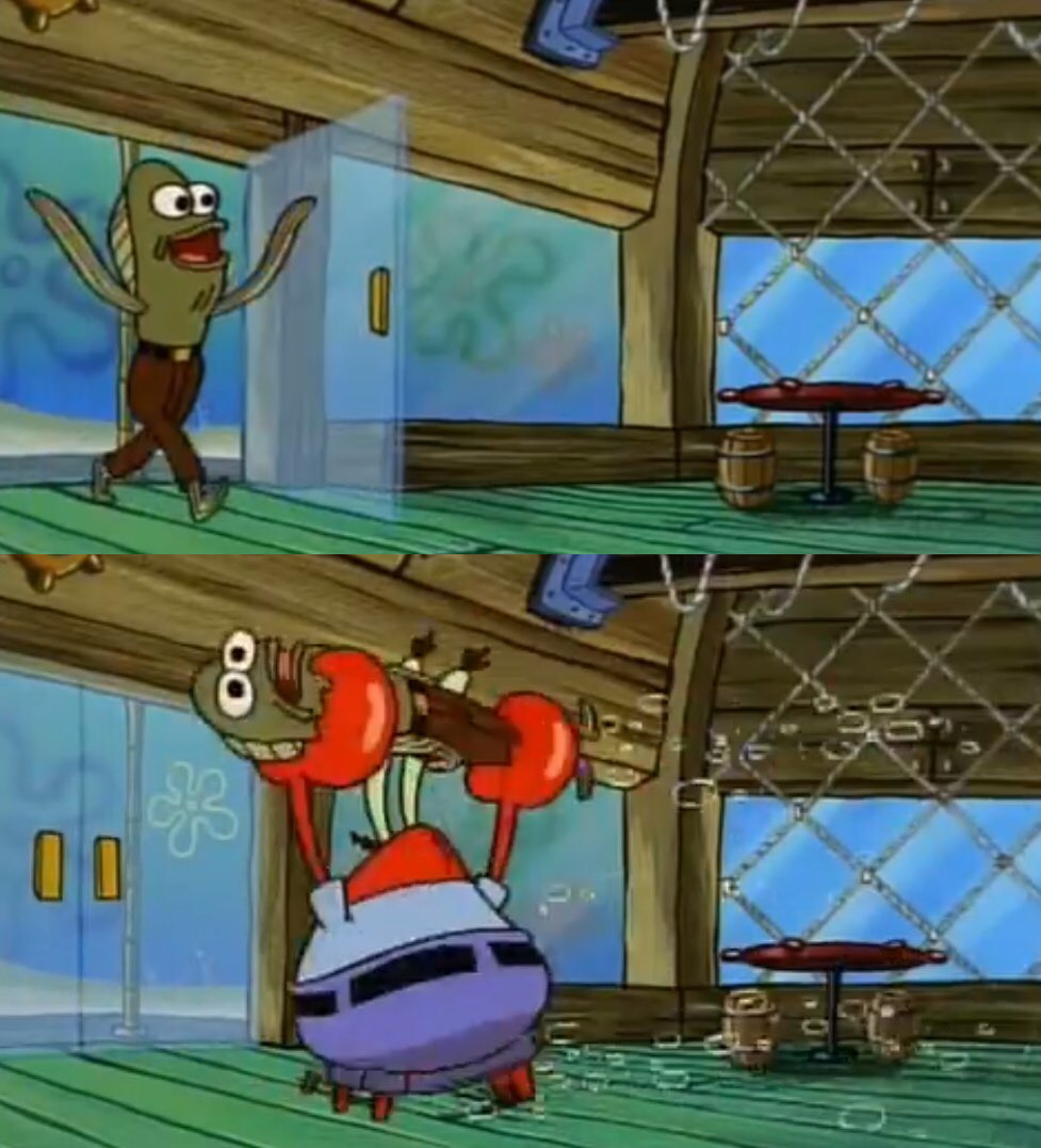SpongeBob Fish Thrown Out  meme template