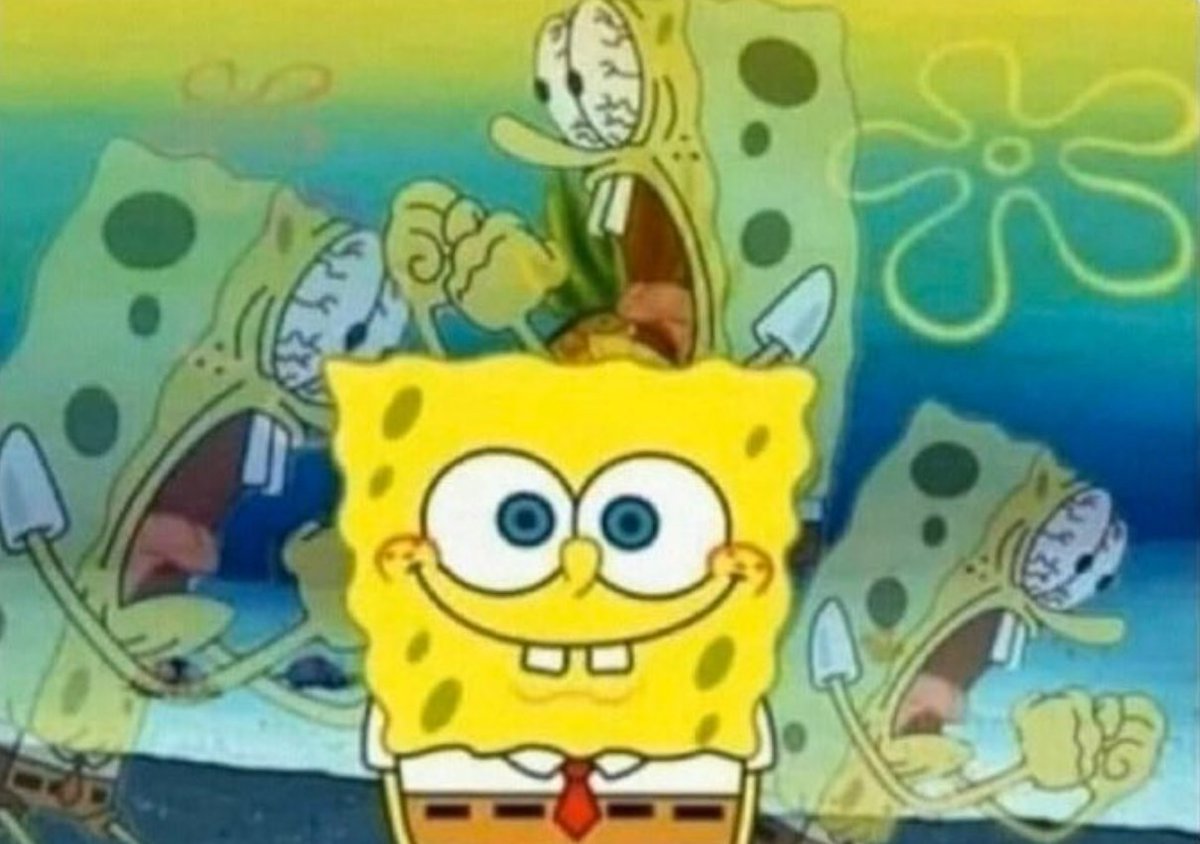 Spongebob internal screaming  meme template