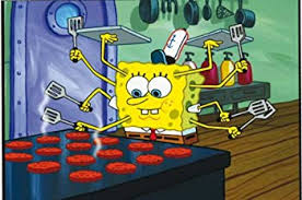 Spongebob multi-tasking meme template