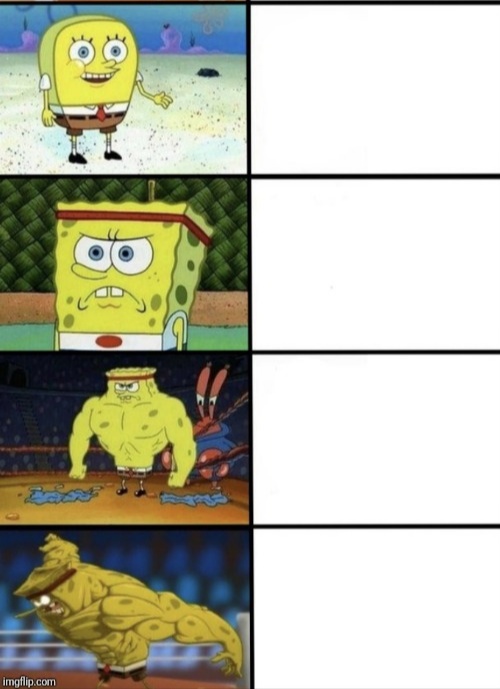SpongeBob Strength  meme template