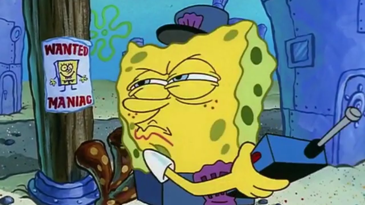 Spongebob Wanted Maniac  meme template