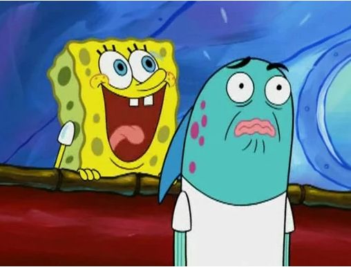Spongebob yelling  meme template
