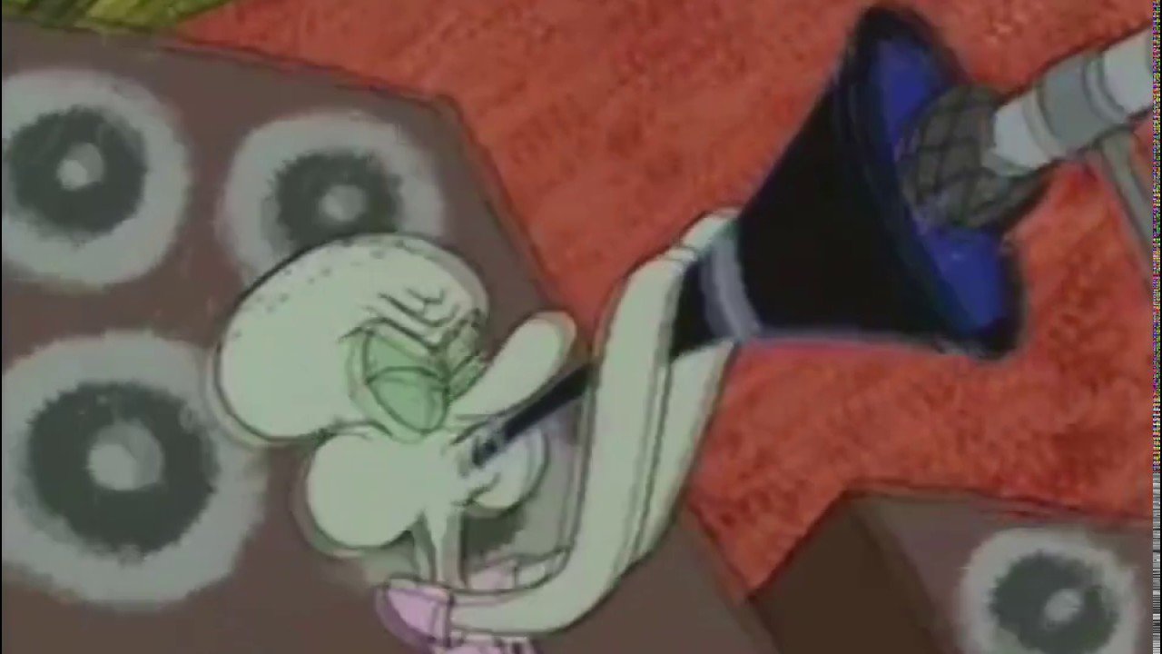 Squidward Clarinet  meme template