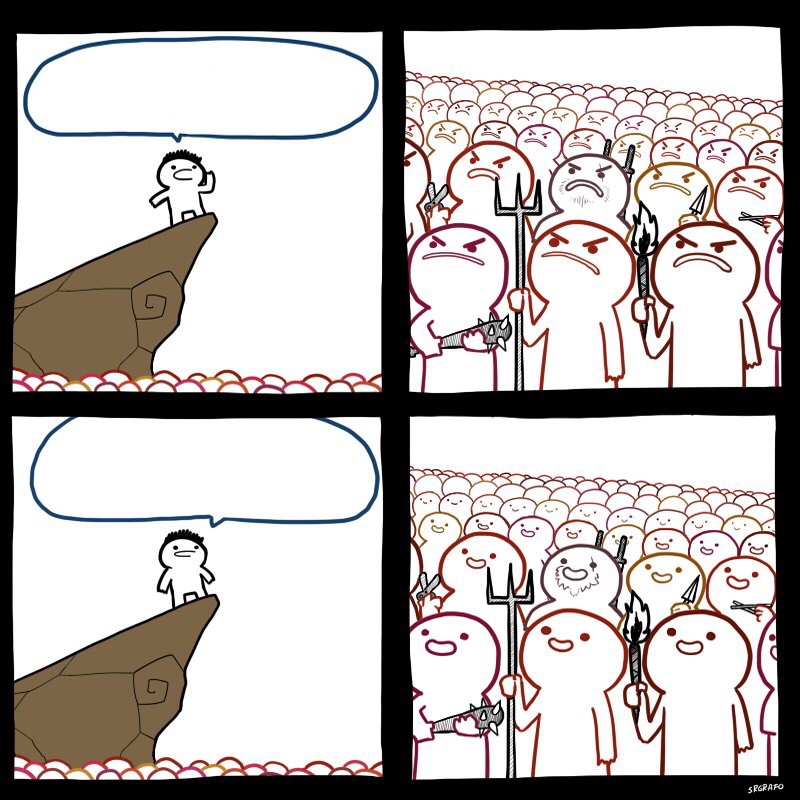 SrGrafo's Angry/Happy Mob  meme template