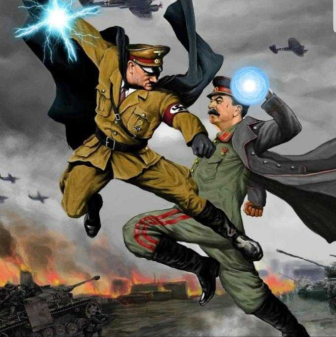 Stalin vs Hitler  meme template