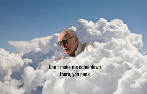 Stan Lee Heaven  meme template