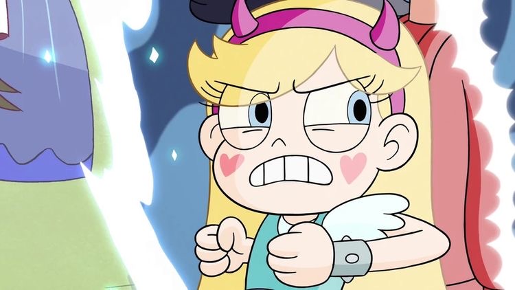 Star Forcing Marco to get into the portal  meme template