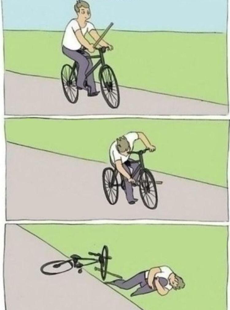 stick in bike meme  meme template
