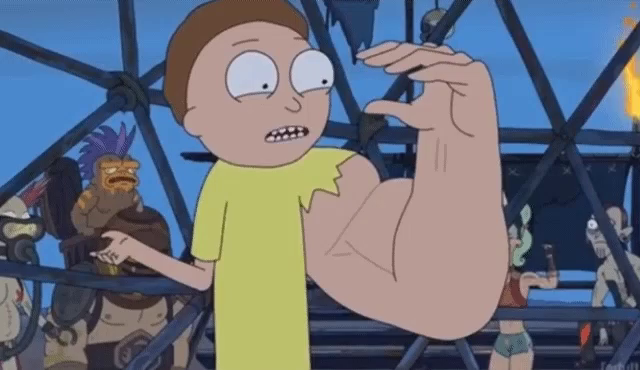 Strong Arm Morty  meme template
