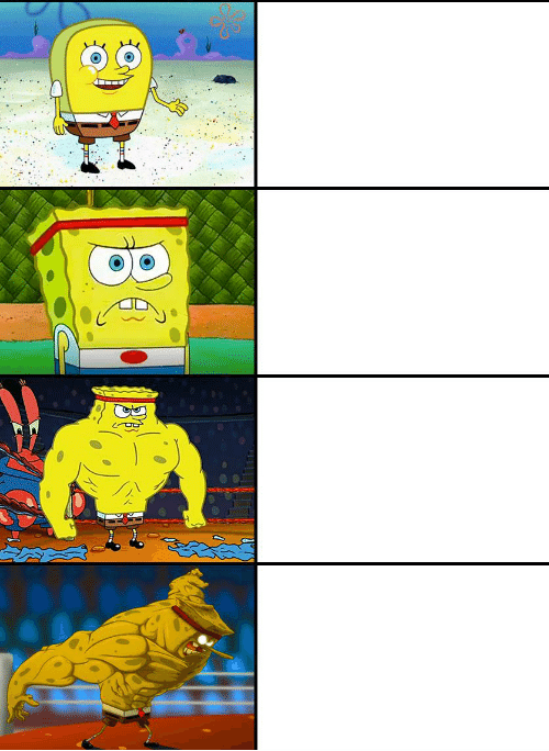 Strong spongebob chart  meme template