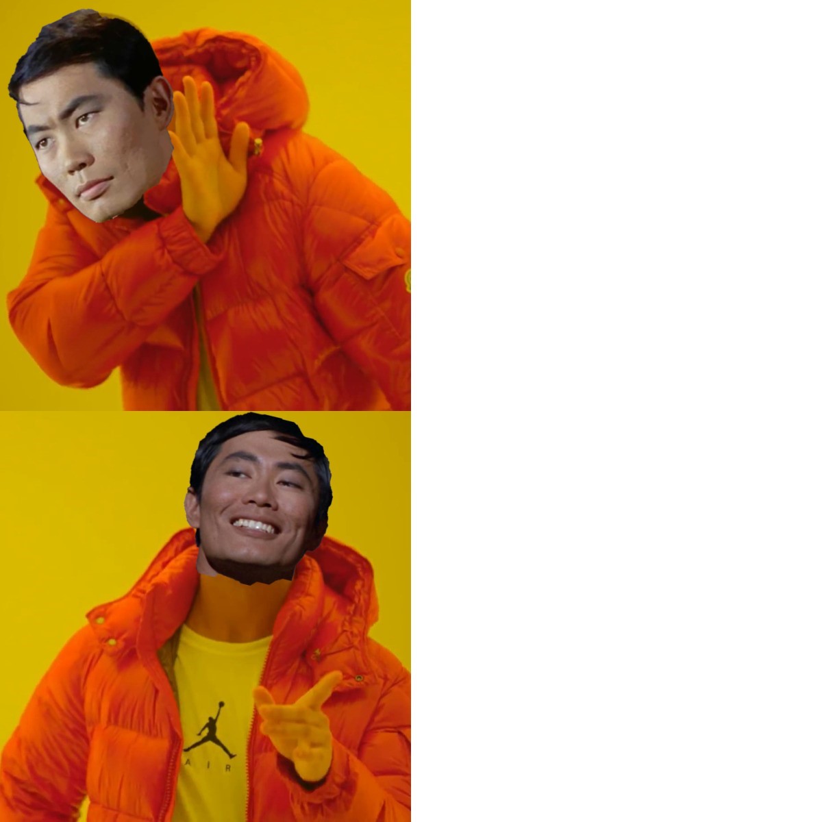 Sulu Hotline Bling  meme template