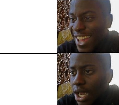 surpried disapointed man  meme template
