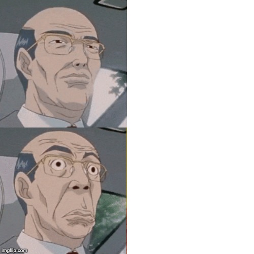 surprised anime guy  meme template