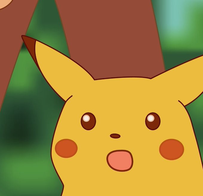 Surprised Pikachu Higher quality  meme template