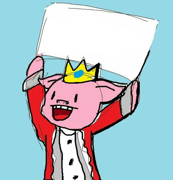 technoblade holding sign  meme template