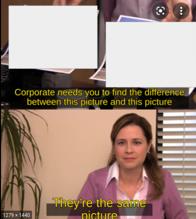 tell me the difference  meme template