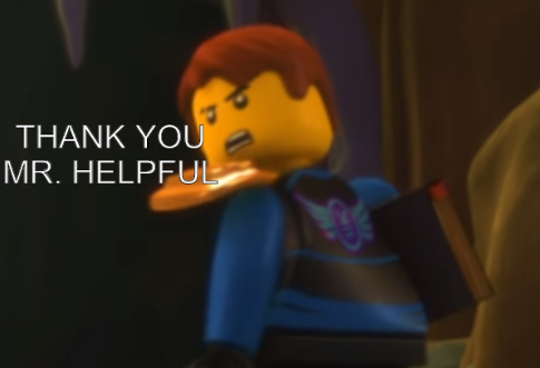 Thank you Mr. Helpful  meme template