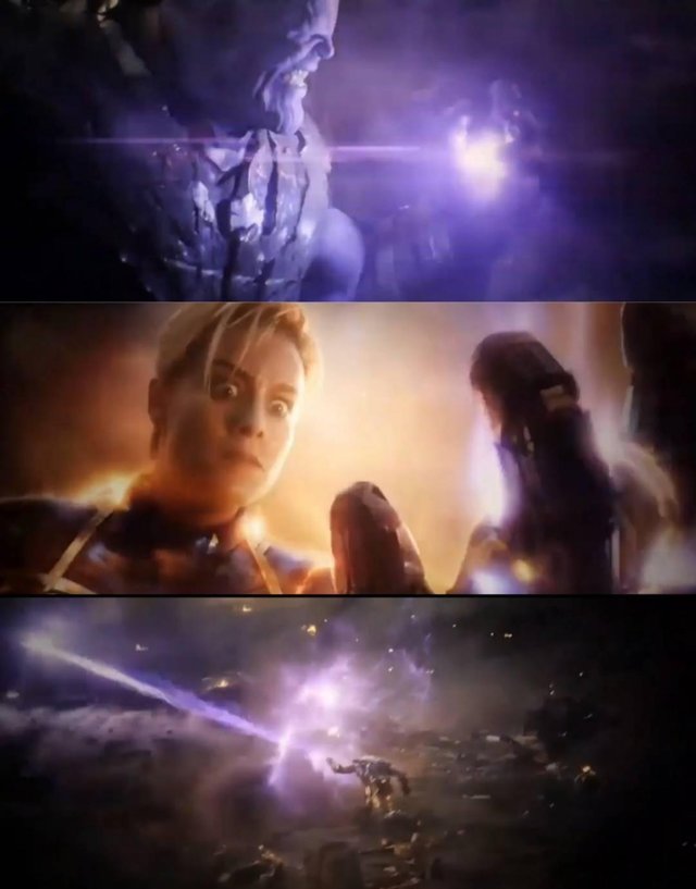 Thanos vs. Captain Marvel  meme template