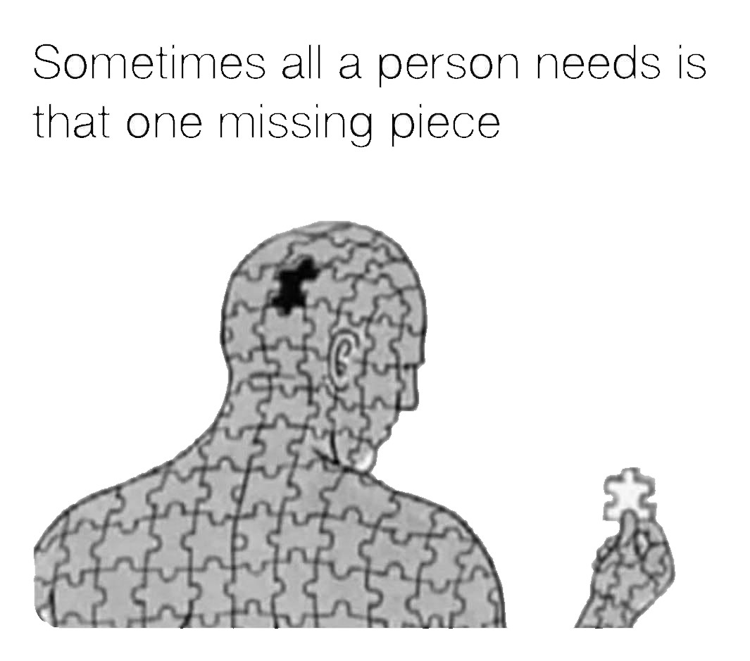 That One Missing Piece  meme template