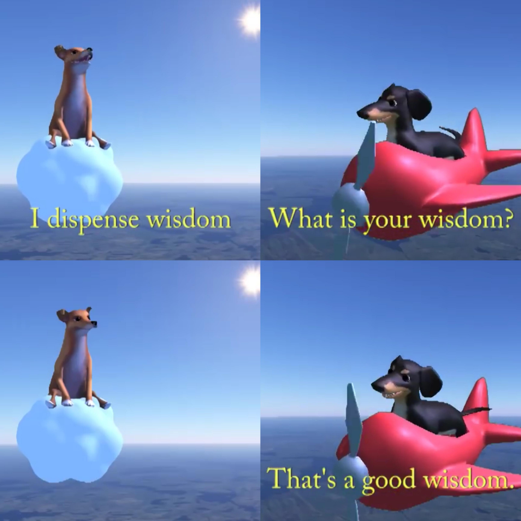 That's a good wisdom  meme template
