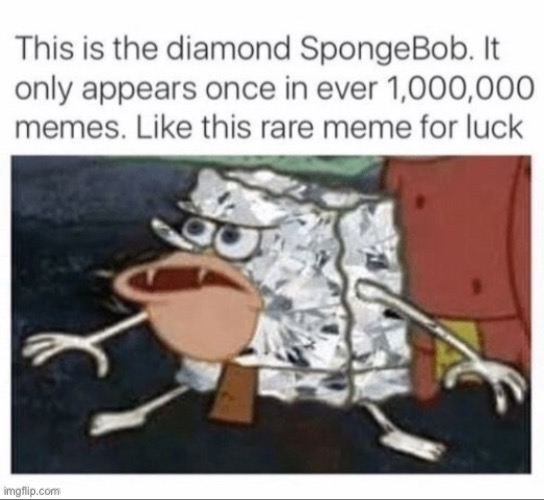 The diamond SpongeBob  meme template