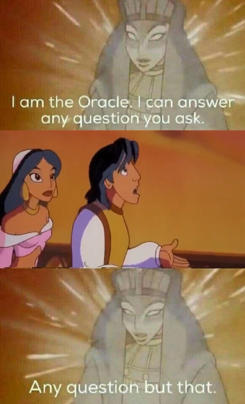 The Oracle  meme template