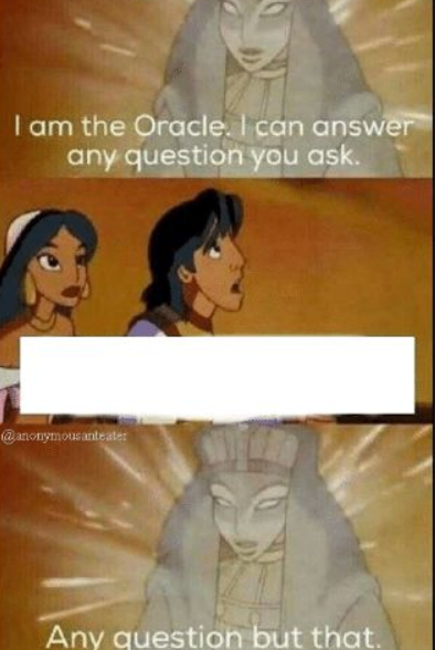 The oracle  meme template