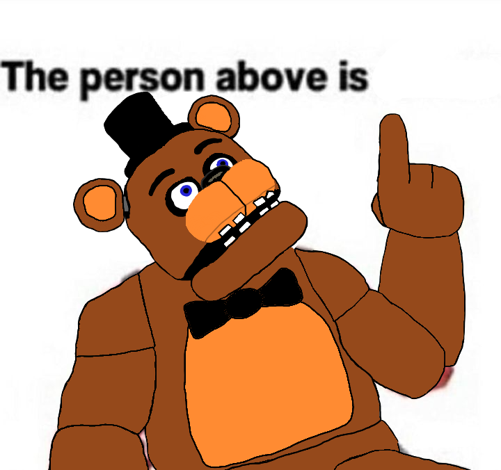 the person above fnaf  meme template